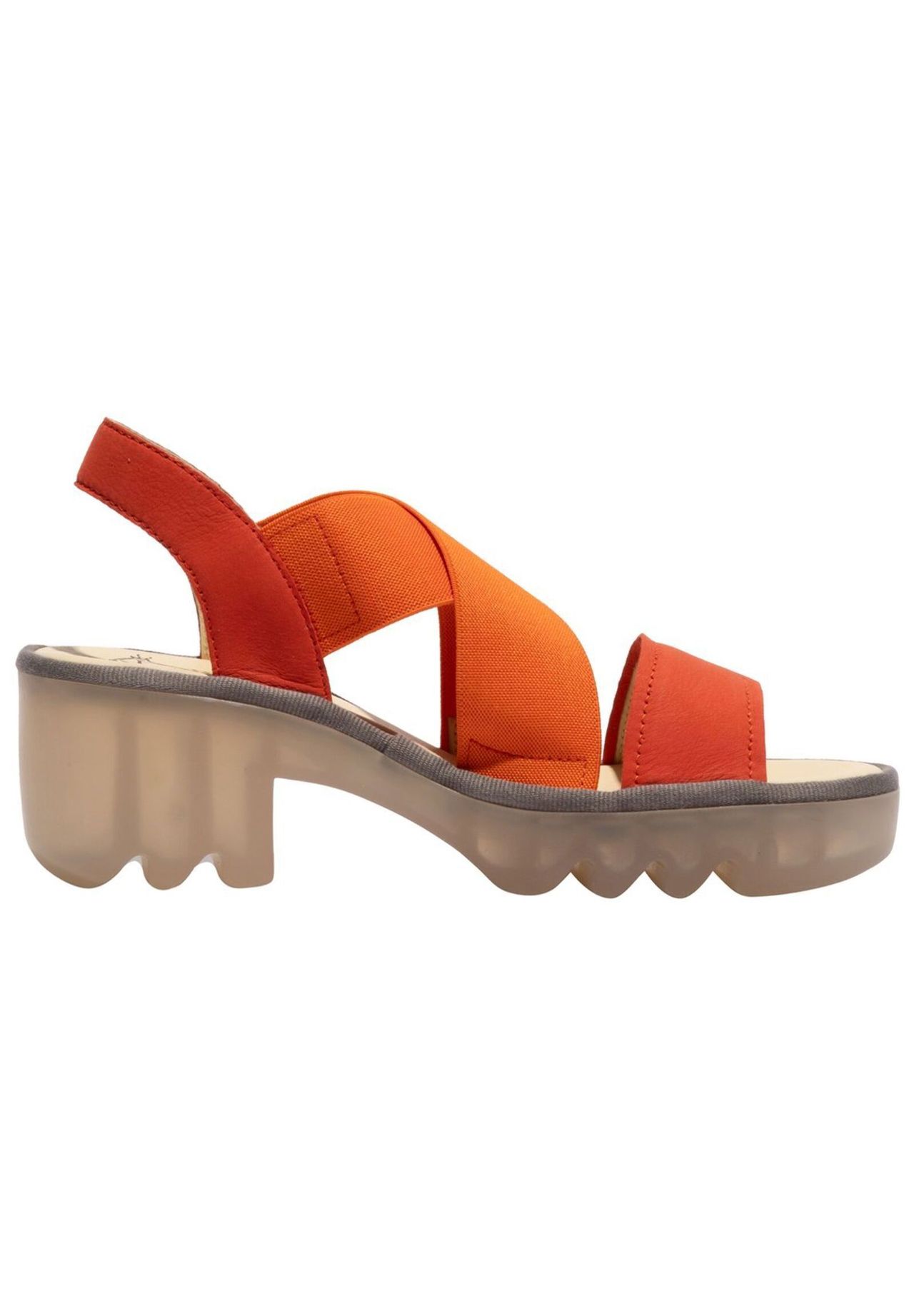 Fly London Leder/Textil Sandalen Letzter Tag