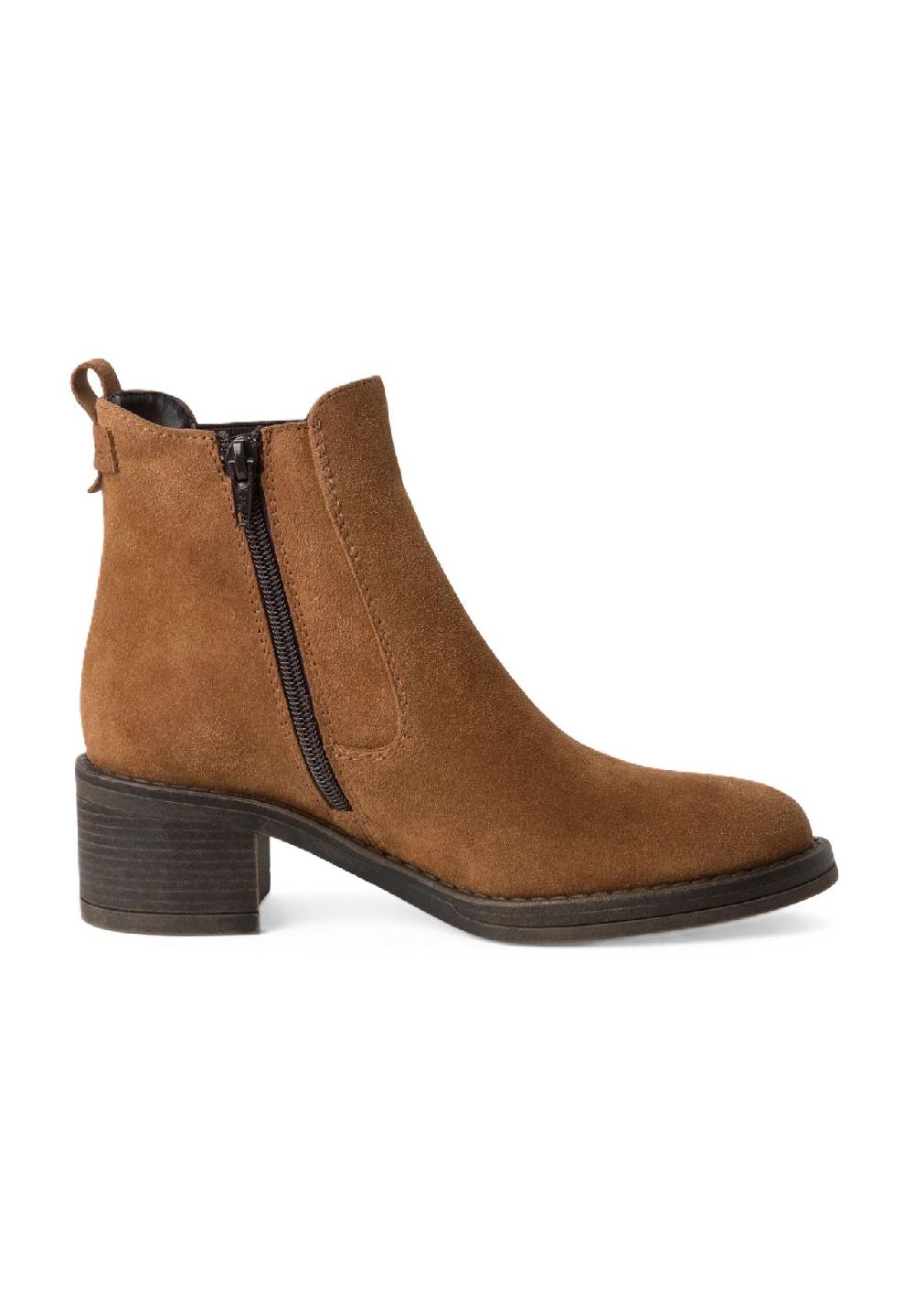 Tamaris Chelsea Boots Blockabsatz Zuglasche für Damen Super Rabatt