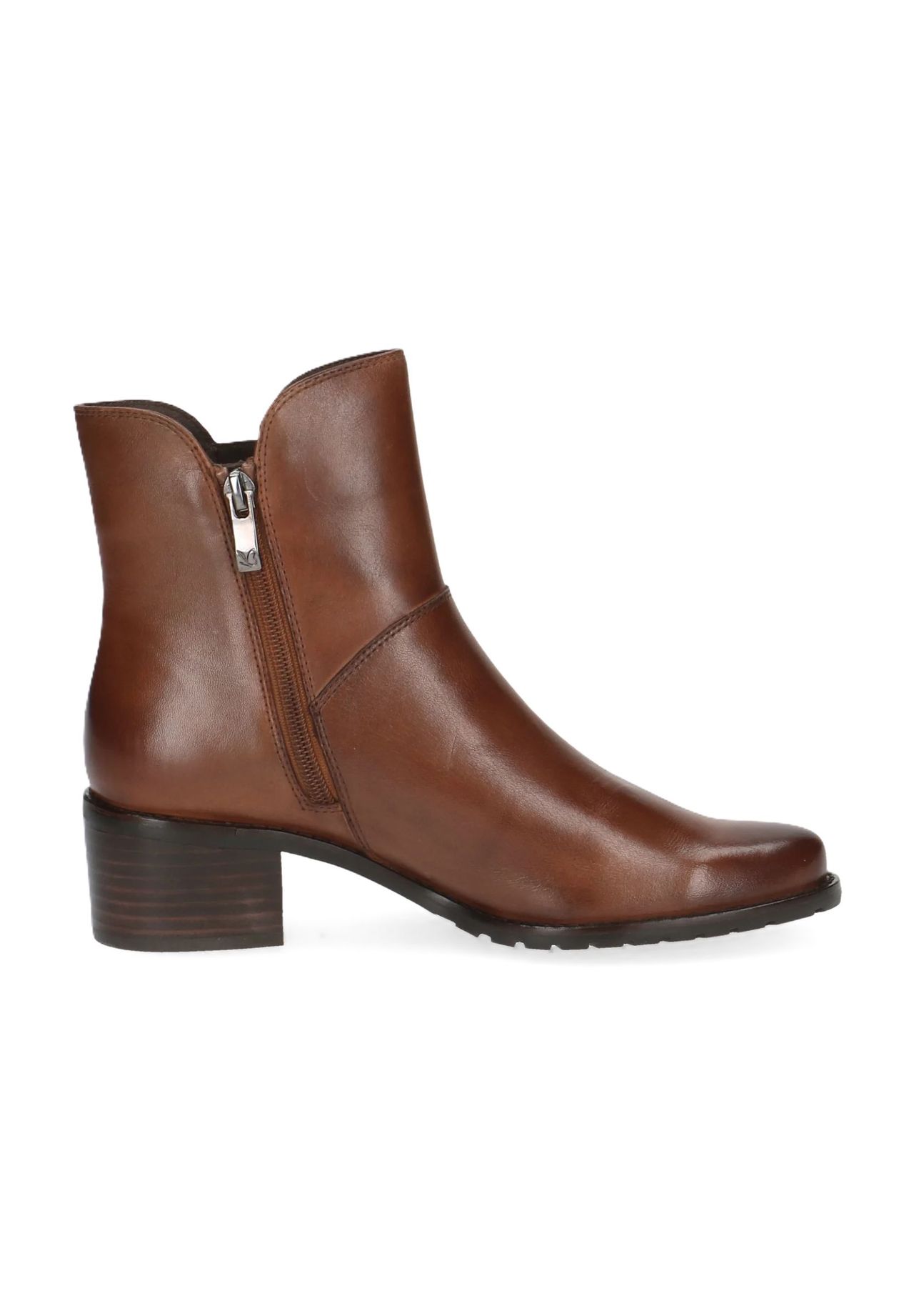 Caprice Stiefeletten Leder Blockabsatz für Damen Kostenloser Versand