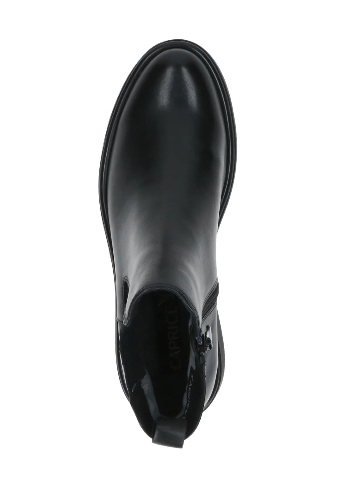 Caprice Chelsea Boots Leder Blockabsatz für Damen 50% Rabatt für begrenzte Zeit