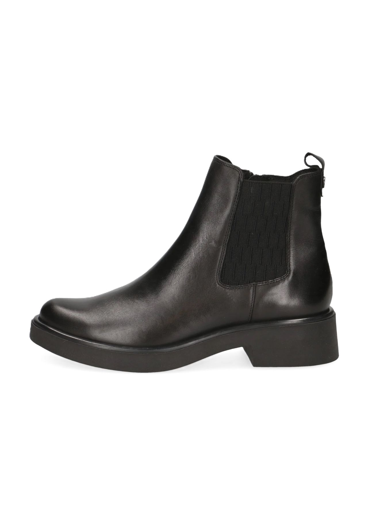 Caprice Chelsea Boots Leder Blockabsatz für Damen 50% Rabatt für begrenzte Zeit