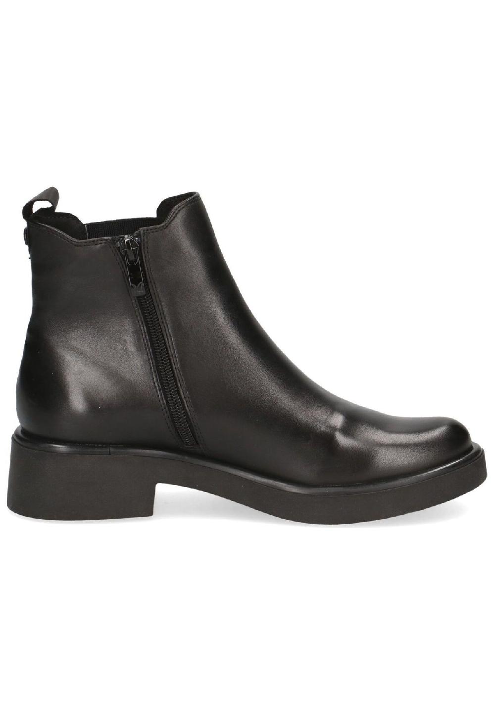 Caprice Chelsea Boots Leder Blockabsatz für Damen 50% Rabatt für begrenzte Zeit