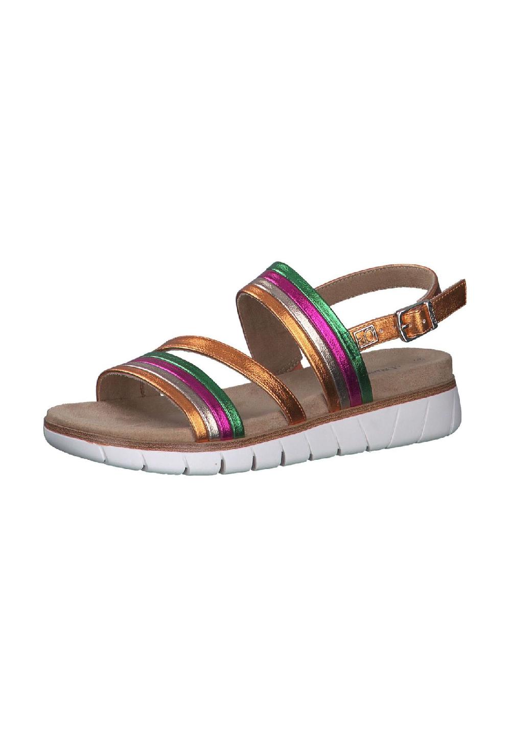 s.Oliver Lederimitat Sandalen