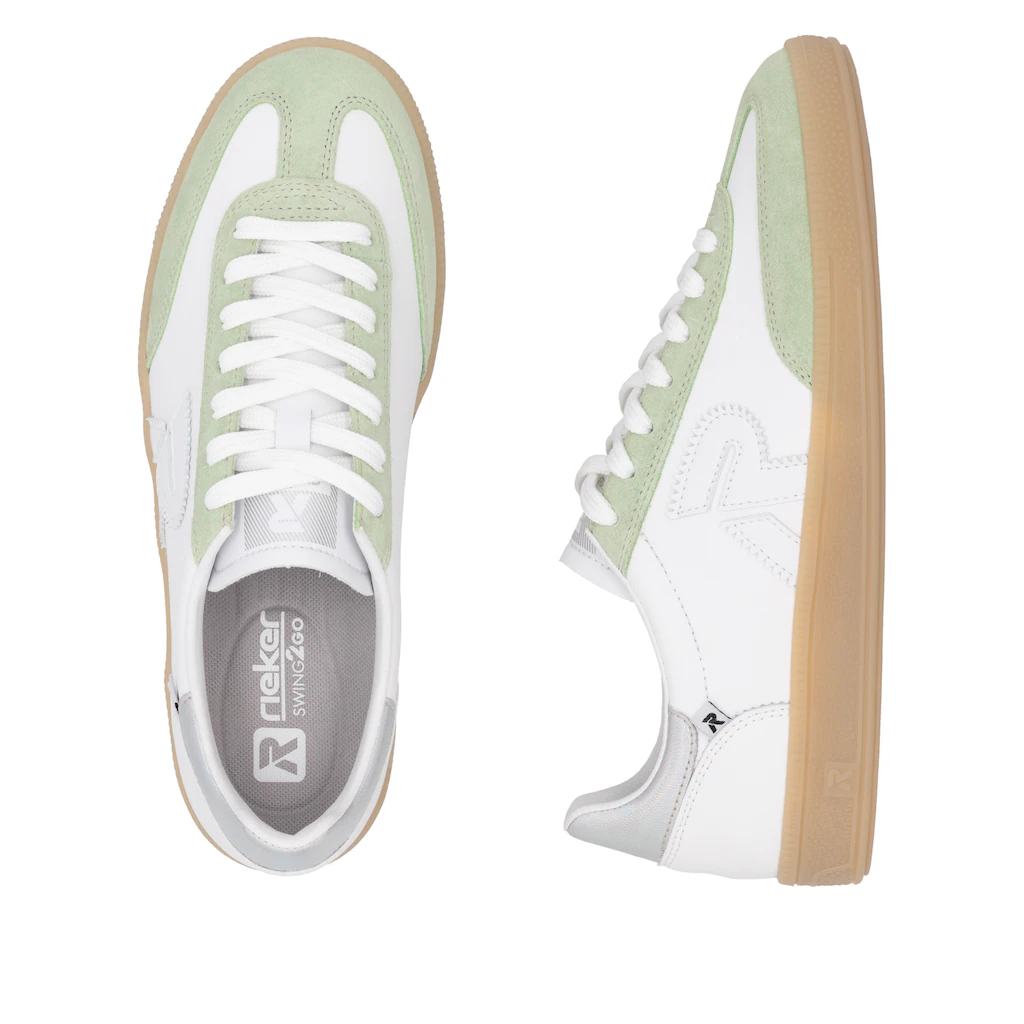 RIEKER Sport Sneaker »San Diego« Retro-Sneaker Freizeitschuh Halbschuh mit herausnehmbarem Fußbett ▷ für Vierteljährliche Förderung