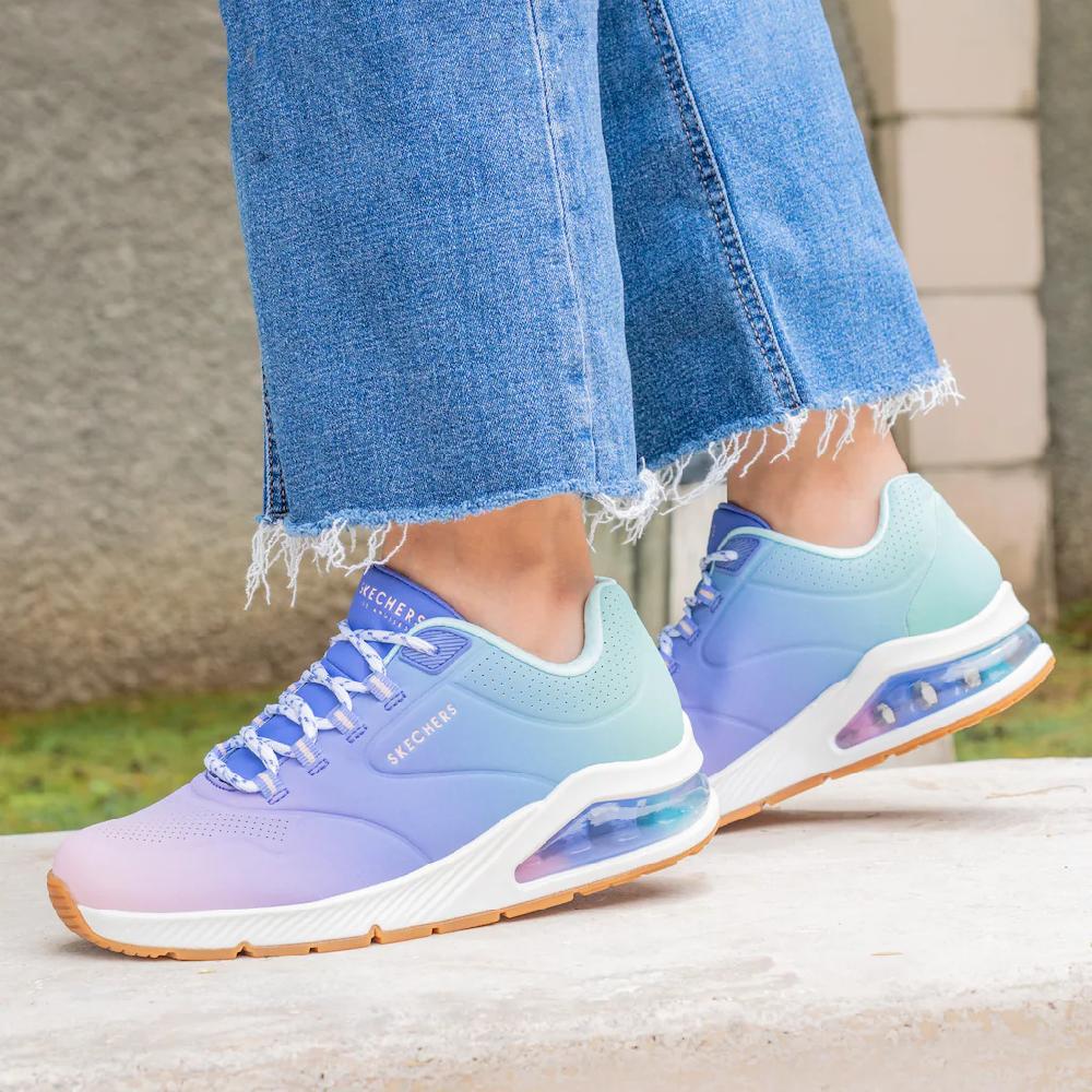 Skechers Sneaker »UNO 2 OMBRE AWAY« in leuchtender Farbkombi Freizeitschuh Halbschuh Schnürschuh online kaufen 50% Rabatt mit kostenlosem Versand