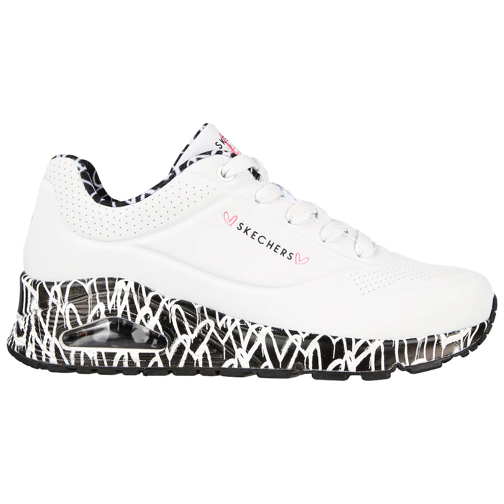 Skechers Sneaker »UNO LOVING LOVE« Freizeitschuh Halbschuh Schnürschuh mit Luftkammersohle 50% Rabatt für begrenzte Zeit