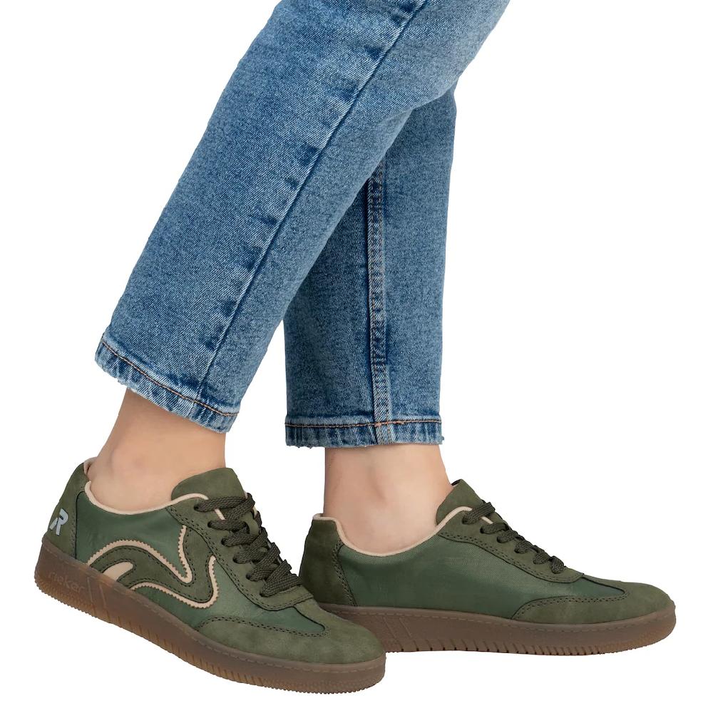 RIEKER Sport Plateausneaker Freizeitschuh Halbschuh Schnürschuh in veganer Verarbeitung bestellen Hotsell