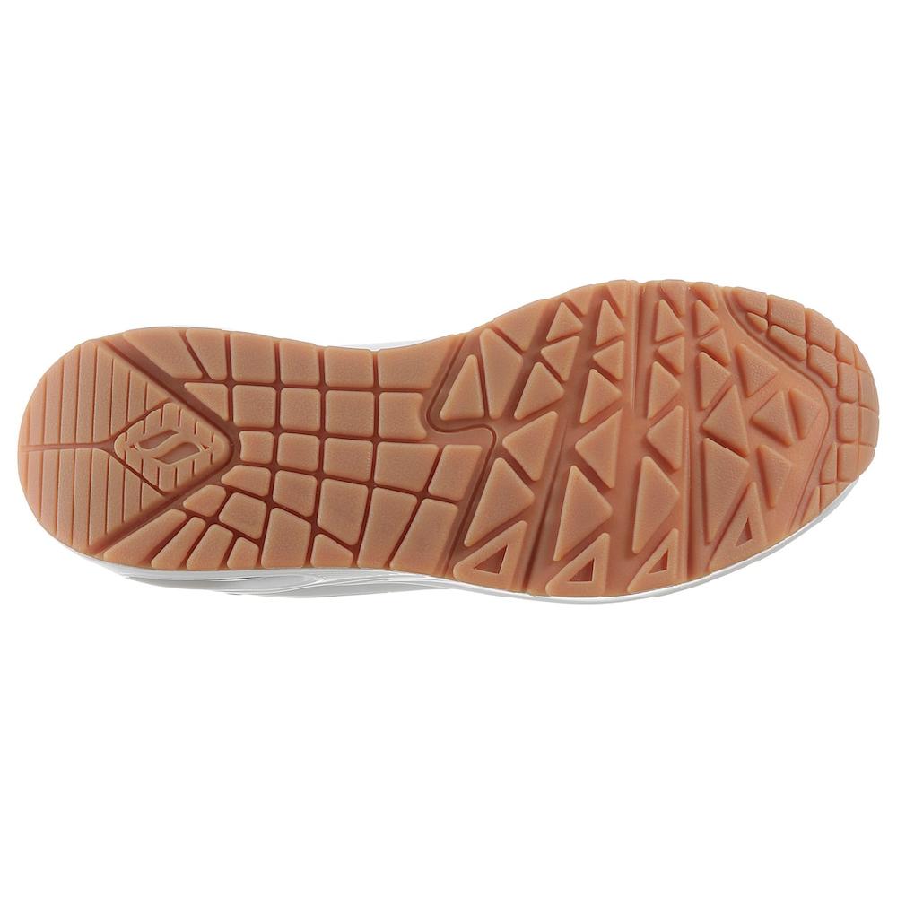 Skechers Slip-On Sneaker »UNO SHIMMER AWAY« Slipper Freizeitschuh Plateausneaker mit modischem Keilabsatz ▷ für Schlussverkauf