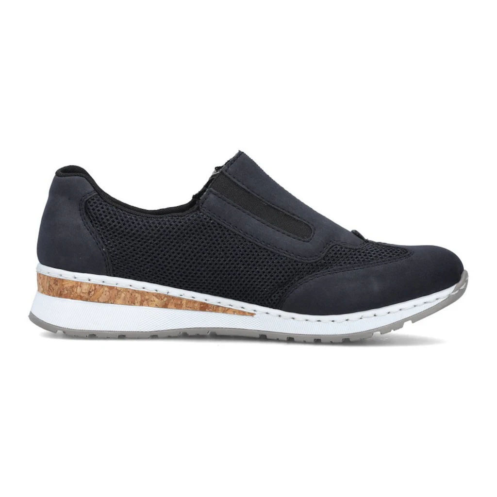 Rieker Slip-On Sneaker Slipper Schlupfschuh Freizeitschuh im Materialmix bestellen Fabrikverkauf