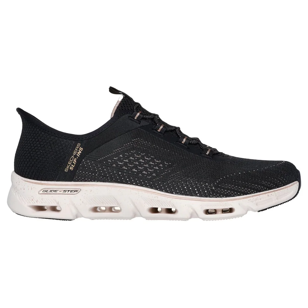 Skechers Slip-On Sneaker »GLIDE-STEP GRATIFY-PACE« Schlupfschuh Komfortschuh mit elastischer Schnürung ▷ für Kostenloser Versand