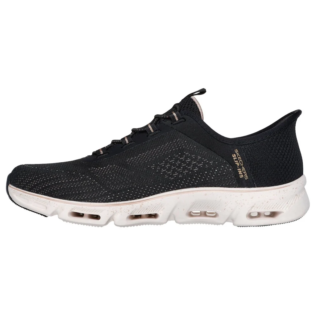 Skechers Slip-On Sneaker »GLIDE-STEP GRATIFY-PACE« Schlupfschuh Komfortschuh mit elastischer Schnürung ▷ für Kostenloser Versand