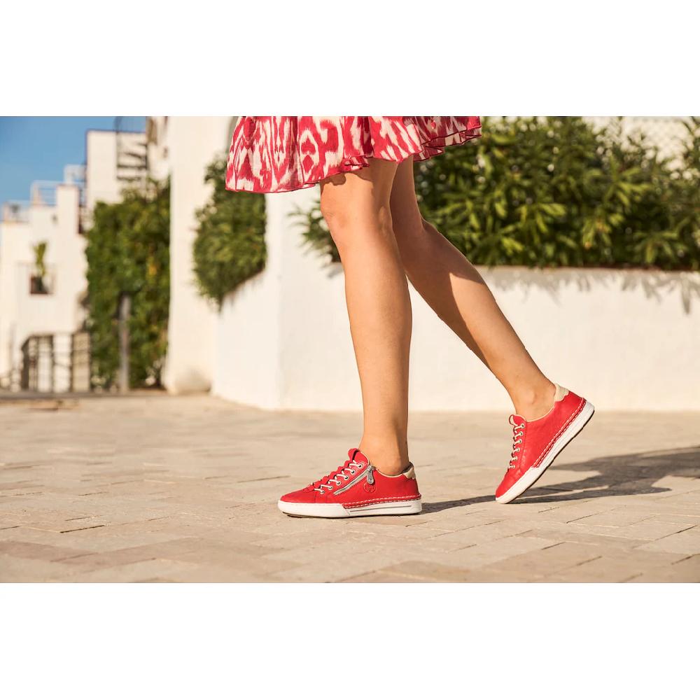 Rieker Slip-On Sneaker Slipper Schlupfschuh Halbschuh Freizeitschuh in schmaler Form ▷ für Sonderangebot