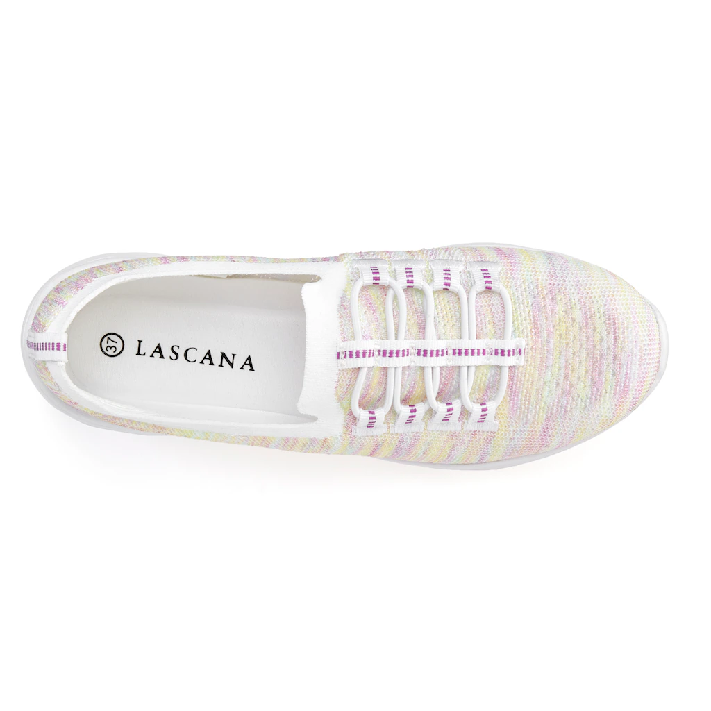 LASCANA Sneaker Slipper Halbschuh zum Reinschlüpfen leichtes Meshmaterial VEGAN Versandkostenfrei