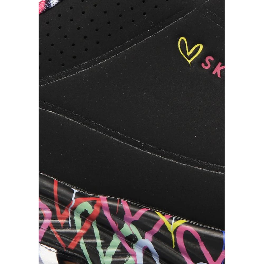 Skechers Wedgesneaker »UNO-LOVING LOVE« Freizeitschuh Halbschuh Schnürschuh mit coolem Graffiti-Print bestellen Vatertagsangebot