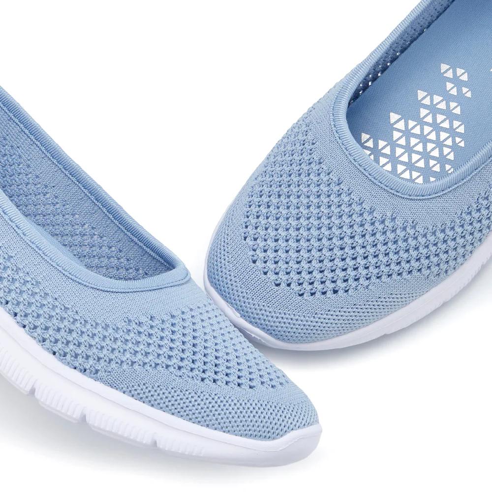 LASCANA Sneaker Ballerinas »ultraleichter Slipper Slip-On-Sneaker« Freizeitschuh aus Mesh weicher Innensohle VEGAN kaufen Valentinstagsangebot