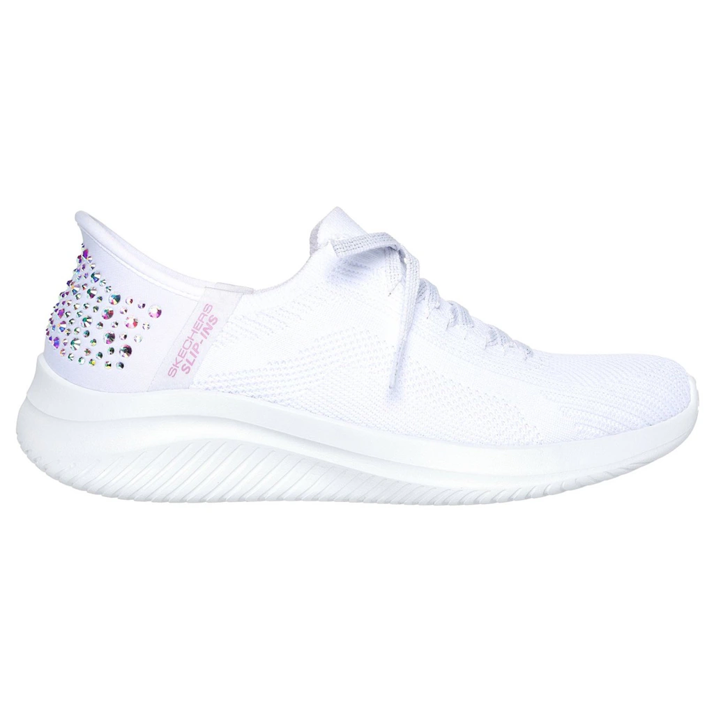 Skechers Slip-On Sneaker »ULTRA FLEX 3.0-SHINING GLITZ« Komfortschuh Slipper Sneaker mit coolen Glitzer-Nieten bestellen Zeitbegrenzte Promotion