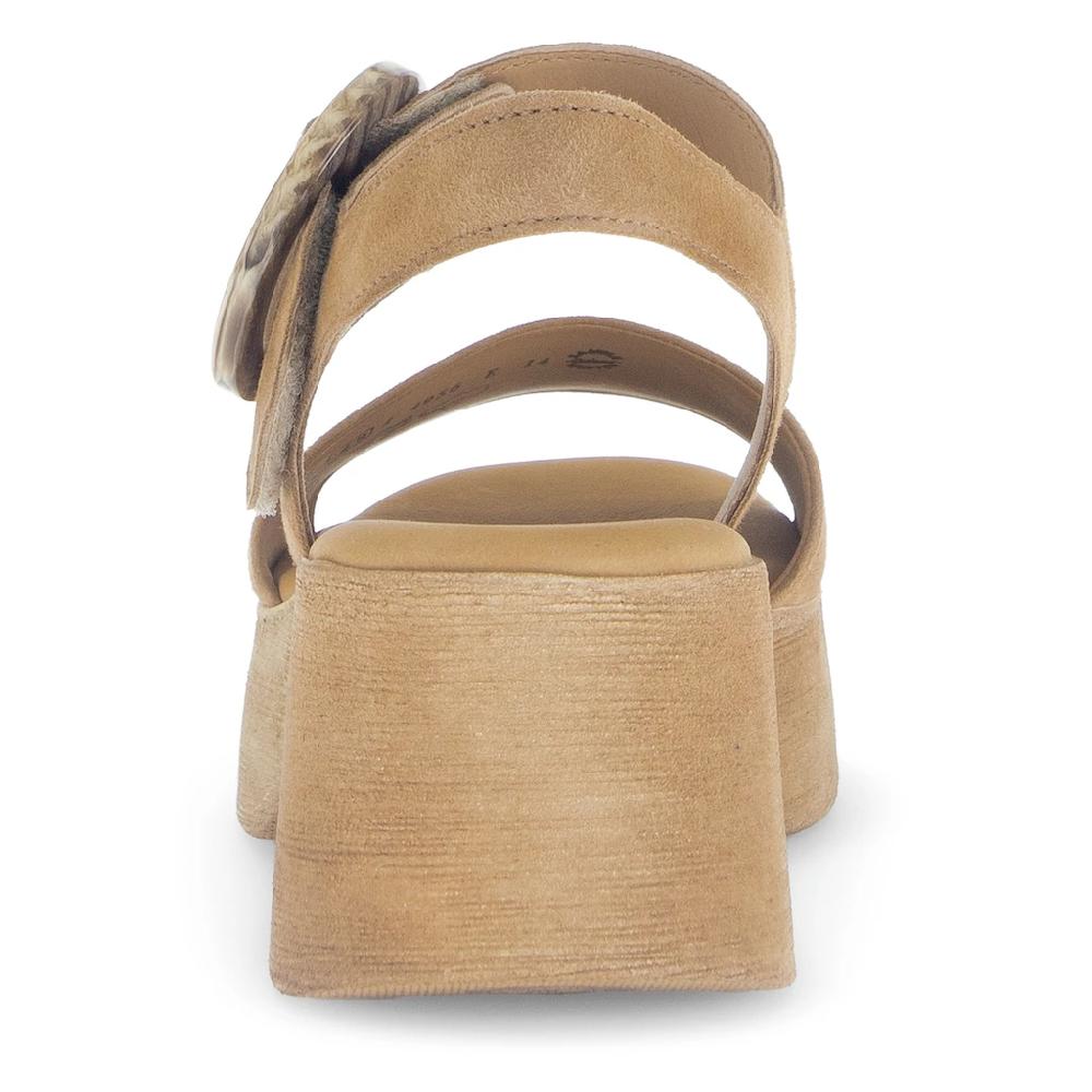 Gabor Sandalette Sommerschuh Riemchensandale mit Plateau in Holzoptik online kaufen Schlussverkauf