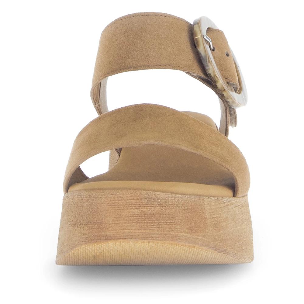 Gabor Sandalette Sommerschuh Riemchensandale mit Plateau in Holzoptik online kaufen Schlussverkauf