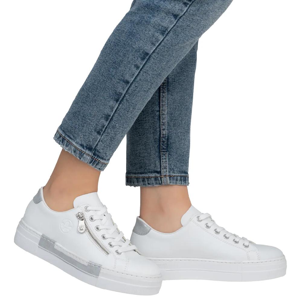 Rieker Plateausneaker mit Zierreißverschluss seitlich Freizeitschuh Halbschuh Schnürschuh online bestellen Blitzverkäufe