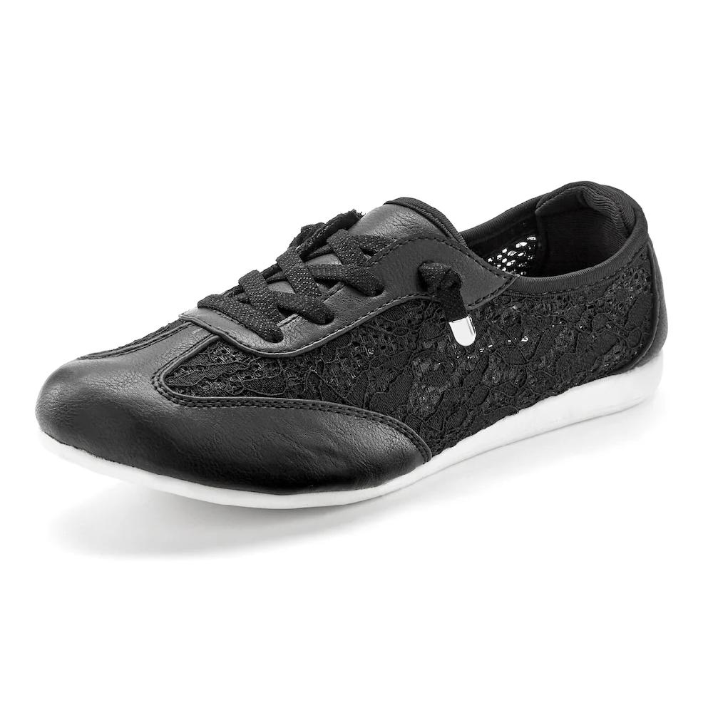 LASCANA Sneaker »Slip In Sneaker Freizeitschuh Halbschuh« mit modischen Spitzendetails VEGAN Top Angebot
