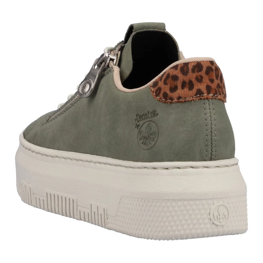 Rieker Slip-On Sneaker mit Leo-Einsatz an der Ferse online kaufen Blitzangebot