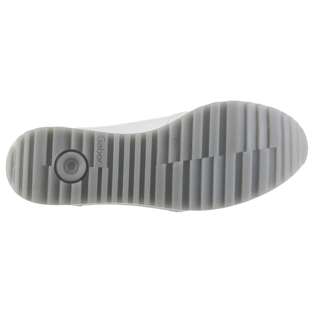 Gabor Keilsneaker »TURIN« mit silberfarbenen Details Freizeitschuh Halbschuh Schnürschuh Neuheiten