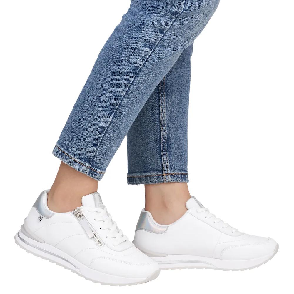 RIEKER Sport Plateausneaker Freizeitschuh Halbschuh Schürschuh in schmaler Form ▷ für Super Sparpreis
