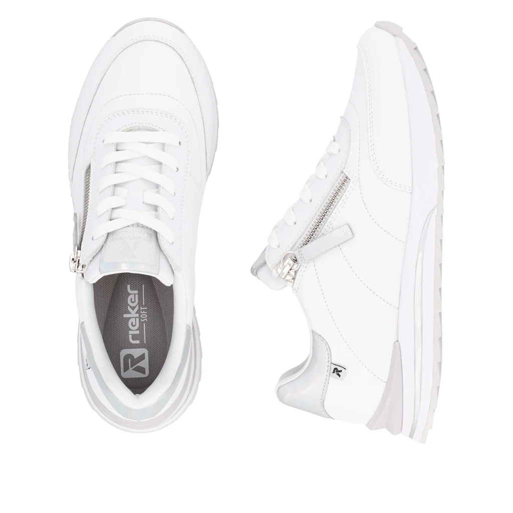 RIEKER Sport Plateausneaker Freizeitschuh Halbschuh Schürschuh in schmaler Form ▷ für Super Sparpreis