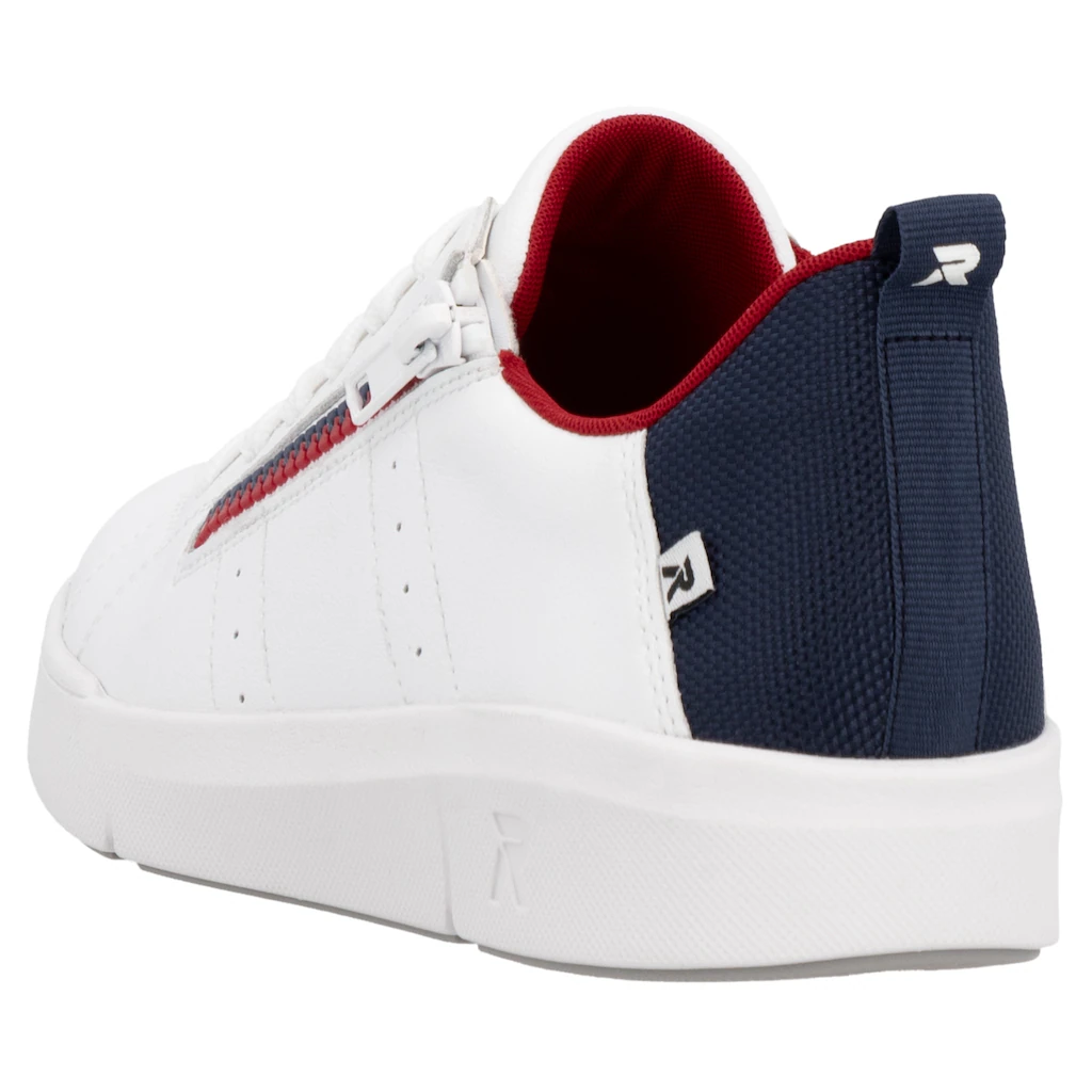 RIEKER Sport Sneaker Schnürung und Reißverschluss Freizeitschuh Halbschuh Schnürschuh ▷ für Letzte 3 Tage
