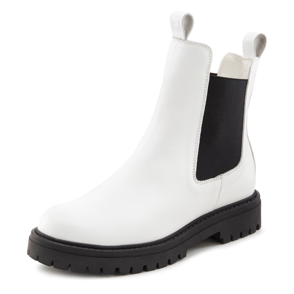 Elbsand Stiefelette Chelseaboots Schlupfstiefel Bikerboots aus Leder ▷ für JETZT KAUFEN