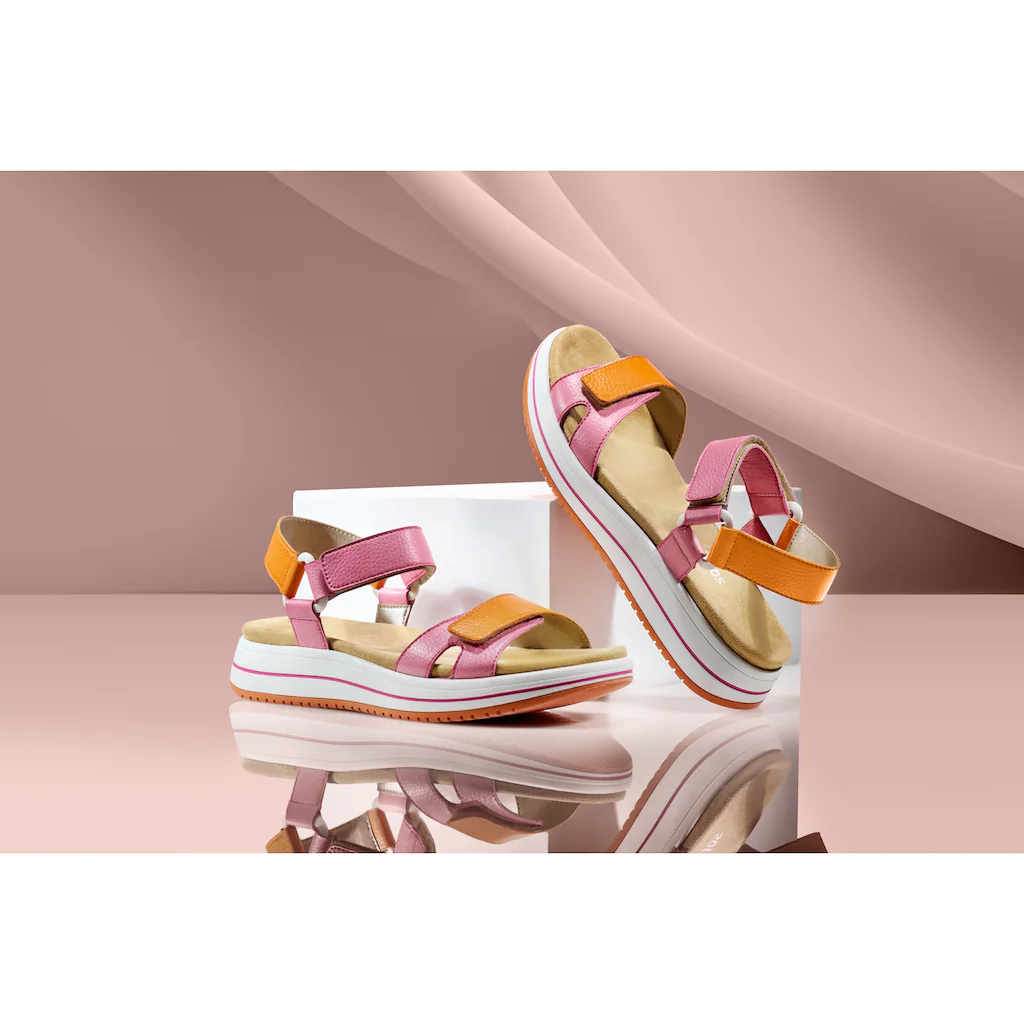 Remonte Riemchensandale »Elisabeth Hurley-Collection« Keilabsatz Klettschuh Sandalette mit Plateausohle bestellen Discount Store für neue Produkte