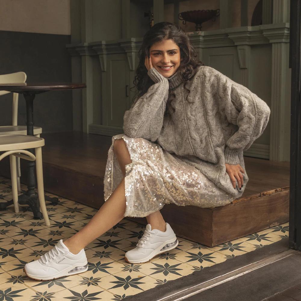 Skechers Sneaker »UNO 2-AIR AROUND YOU« mit Skech-Air Luftkammern Freizeitschuh Halbschuh Schnürschuh online kaufen 50% Rabatt mit kostenlosem Versand