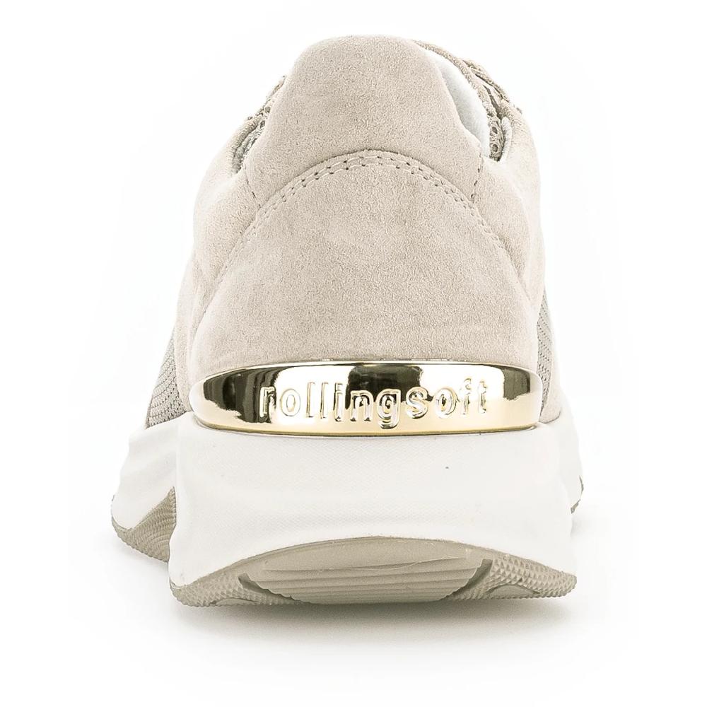 Gabor Rollingsoft Keilsneaker Freizeitschuh Halbschuh Schnürschuh Logoschriftzug an der Ferse kaufen Outlet