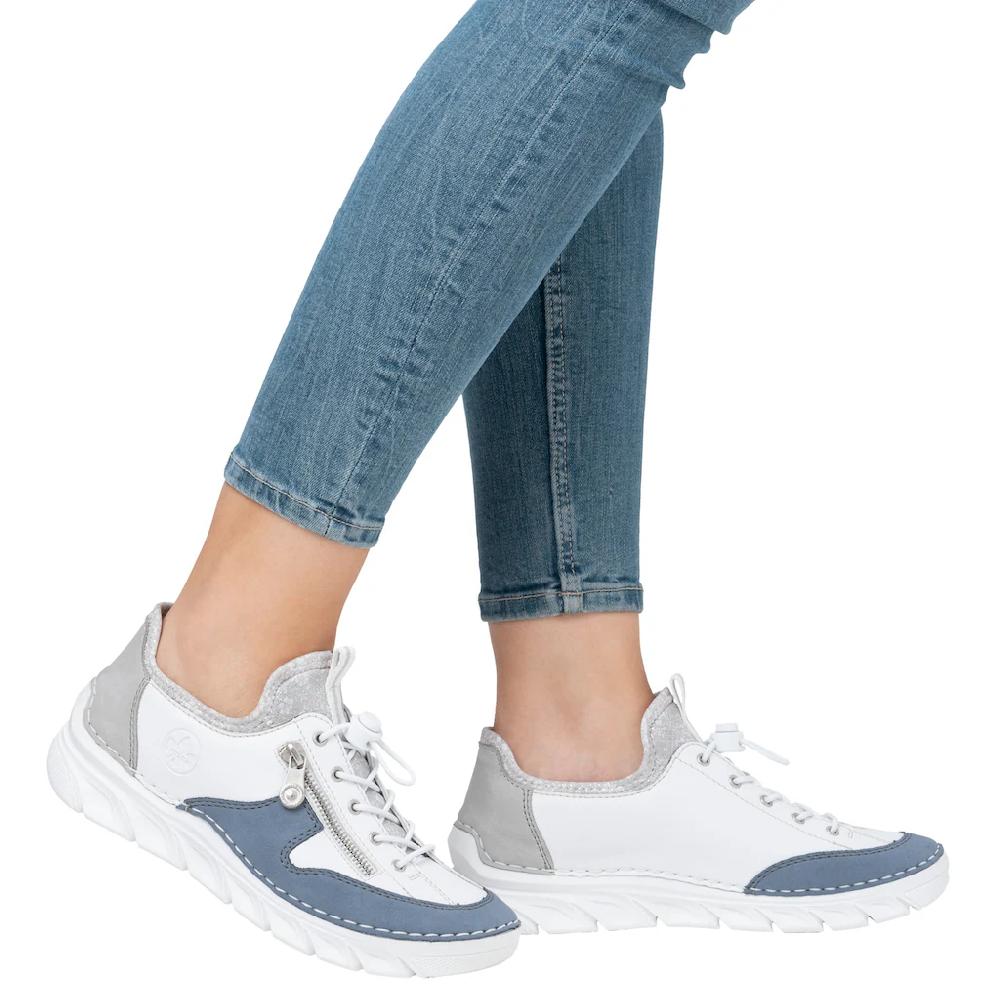 Rieker Slip-On Sneaker Slipper Freizeitschuh mit kontrastfarbenen Besätzen online kaufen Verkauf