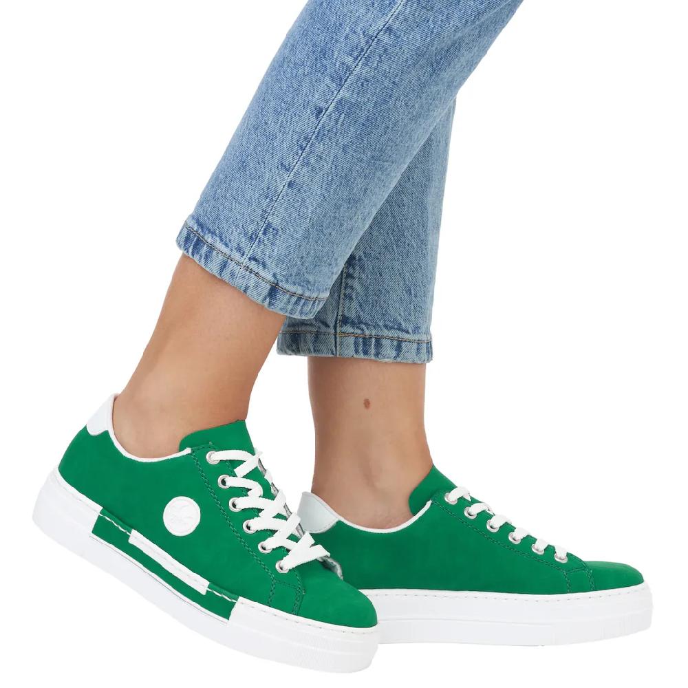 Rieker Sneaker Freizeitschuh Halbschuh Schnürschuh mit Plateausohle kaufen Versandkostenfrei