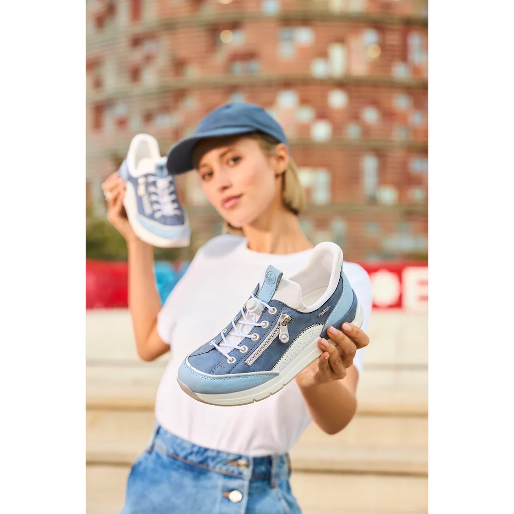 Rieker Slip-On Sneaker Schlupfschuh Halbschuh Freizeitschuh mit weichem Schaftrand kaufen Begrenztes Angebot