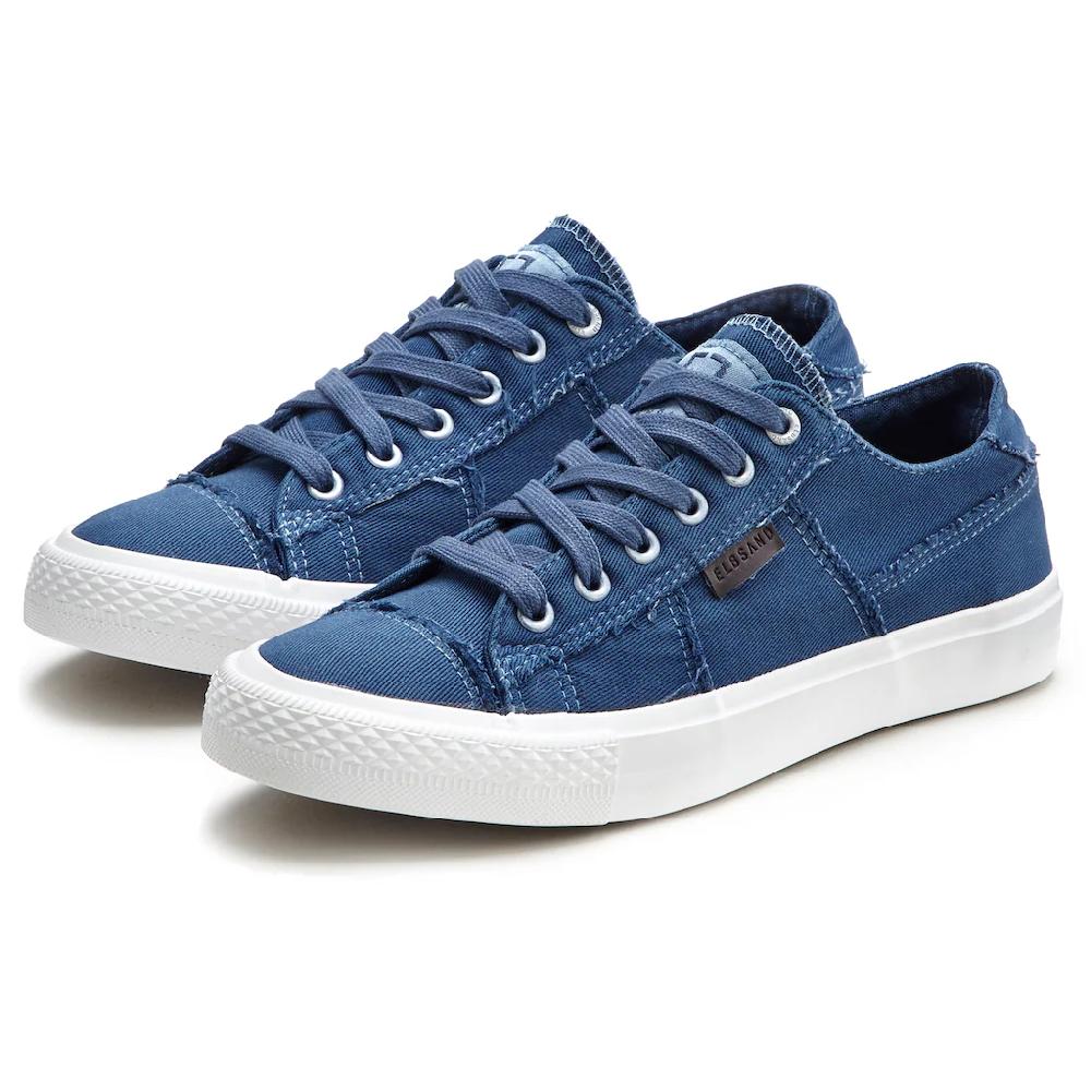 Elbsand Sneaker Schnürhalbschuh Freizeitschuh aus Textil Used-Look VEGAN ▷ für Osterangebot