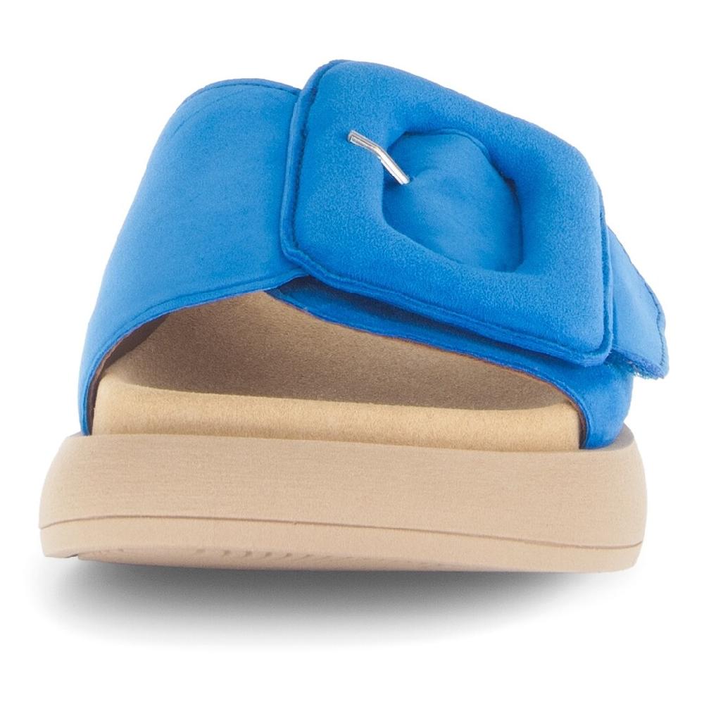 Gabor Pantolette Plateau Sommerschuh Schlappen mit großer Zierschnalle kaufen Top Angebot