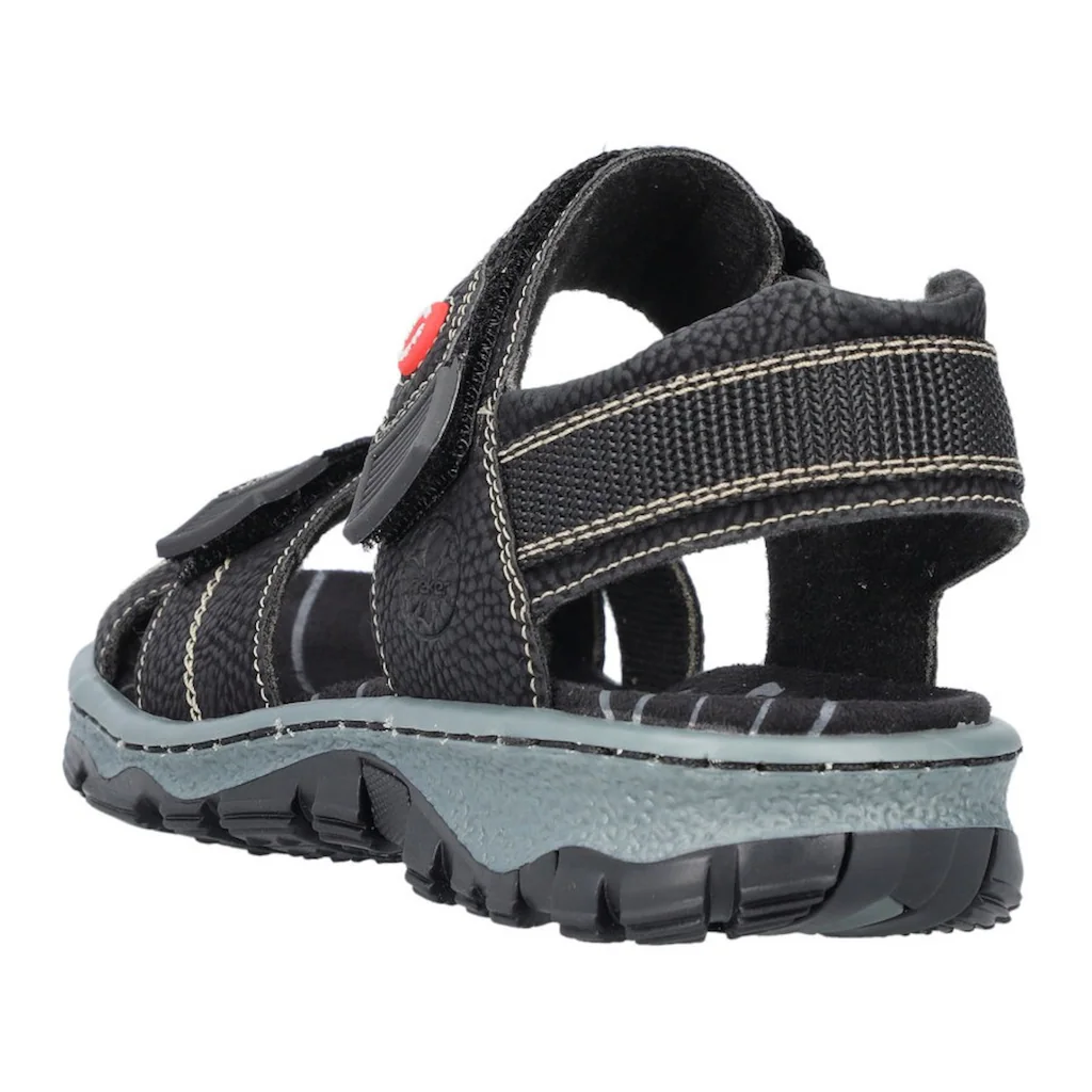 Rieker Sandale Sommerschuh Outdoorschuh Keilabsatz in Trekking-Optik auf Raten Tägliche Deals