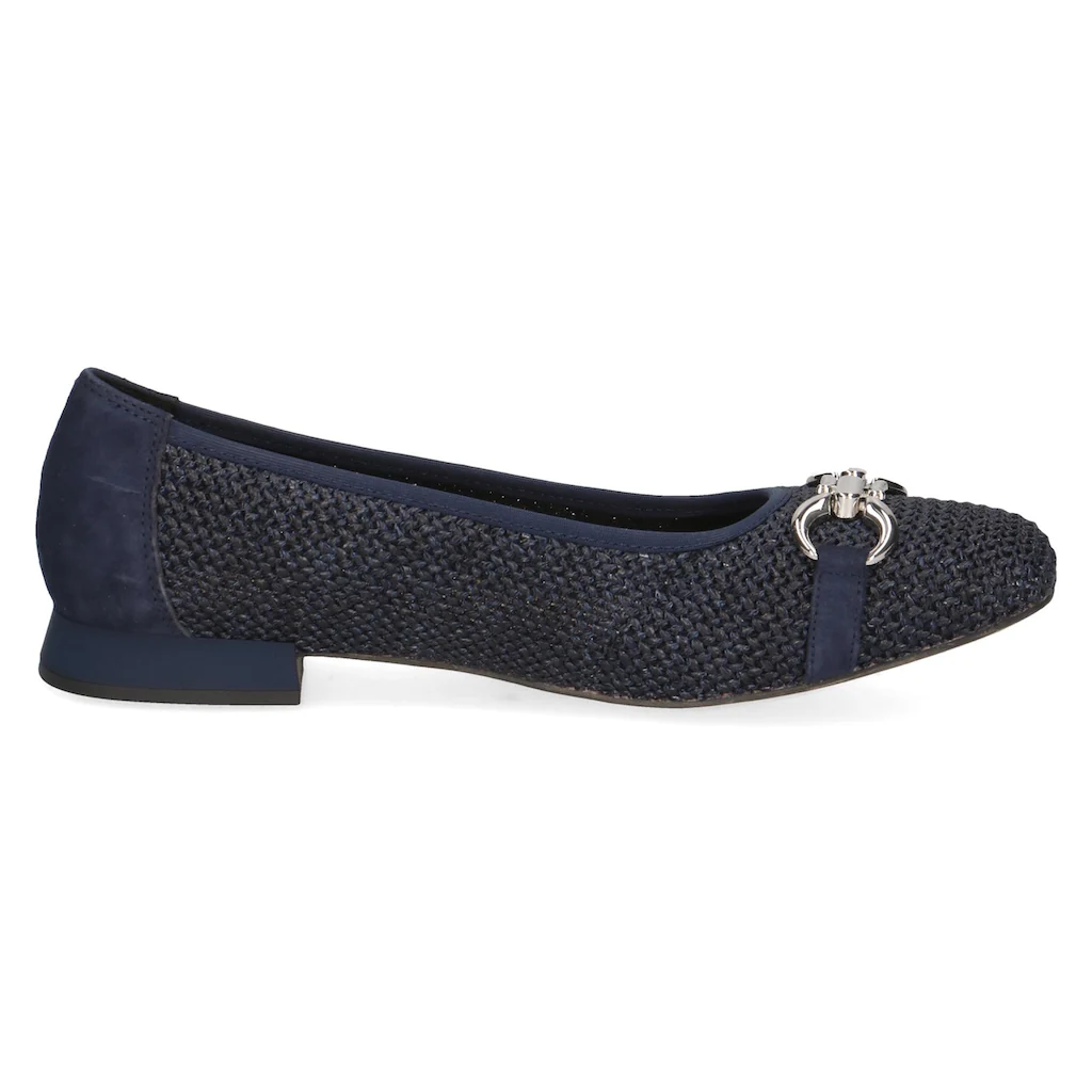 Caprice Ballerina Blockabsatz Bequemschuh Businessschuh mit Schmuckelement Discount Store für neue Produkte