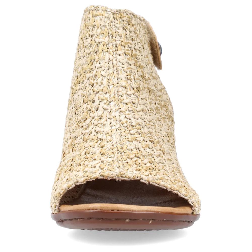 Rieker Sandalette Sommerschuh Sandalette Blockabsatz in modischer Flecht-Optik kaufen Begrenzt auf 3 Tage