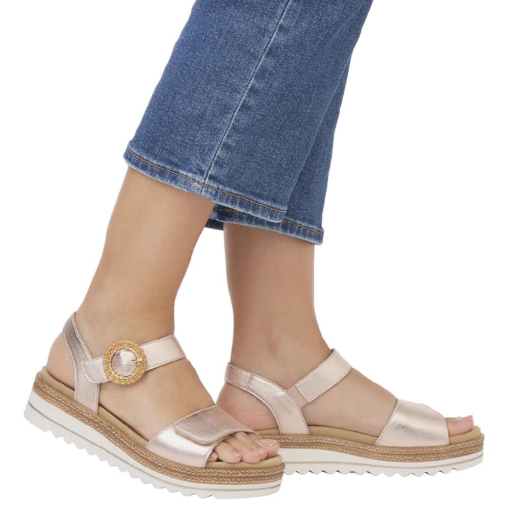 Remonte Keilsandalette Sommerschuh Riemchensandale mit praktischem Klettverschlüssen online kaufen Kostenloser Versand