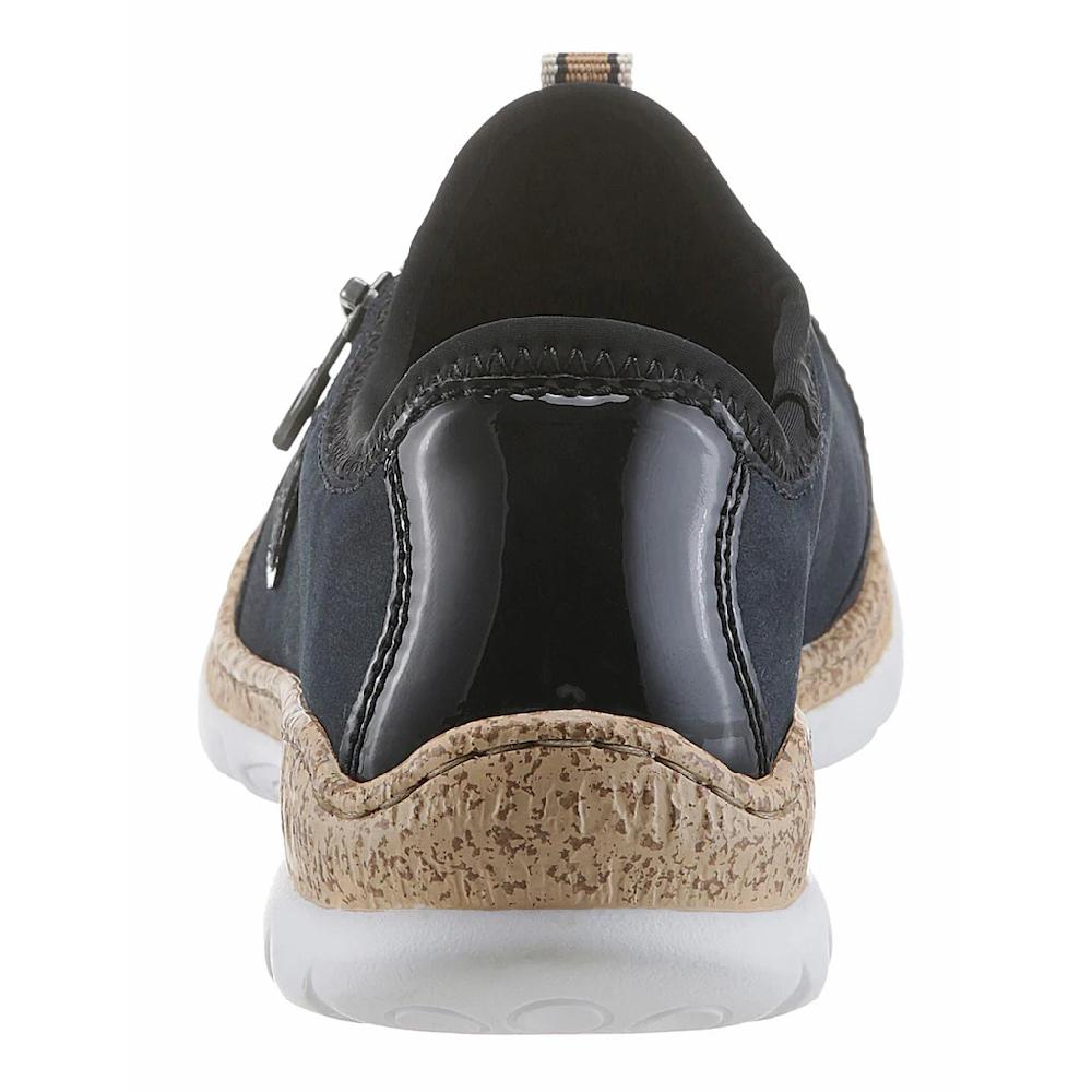 Rieker Slip-On Sneaker Slipper Schlupfschuh mit Außenreißverschluss bestellen Vatertagsangebot