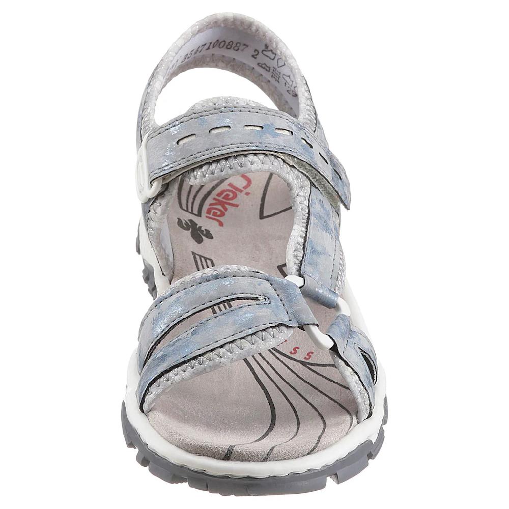 Rieker Riemchensandale Sommerschuh Sandalette Keilabsatz in Used-Optik online bestellen Top Angebot