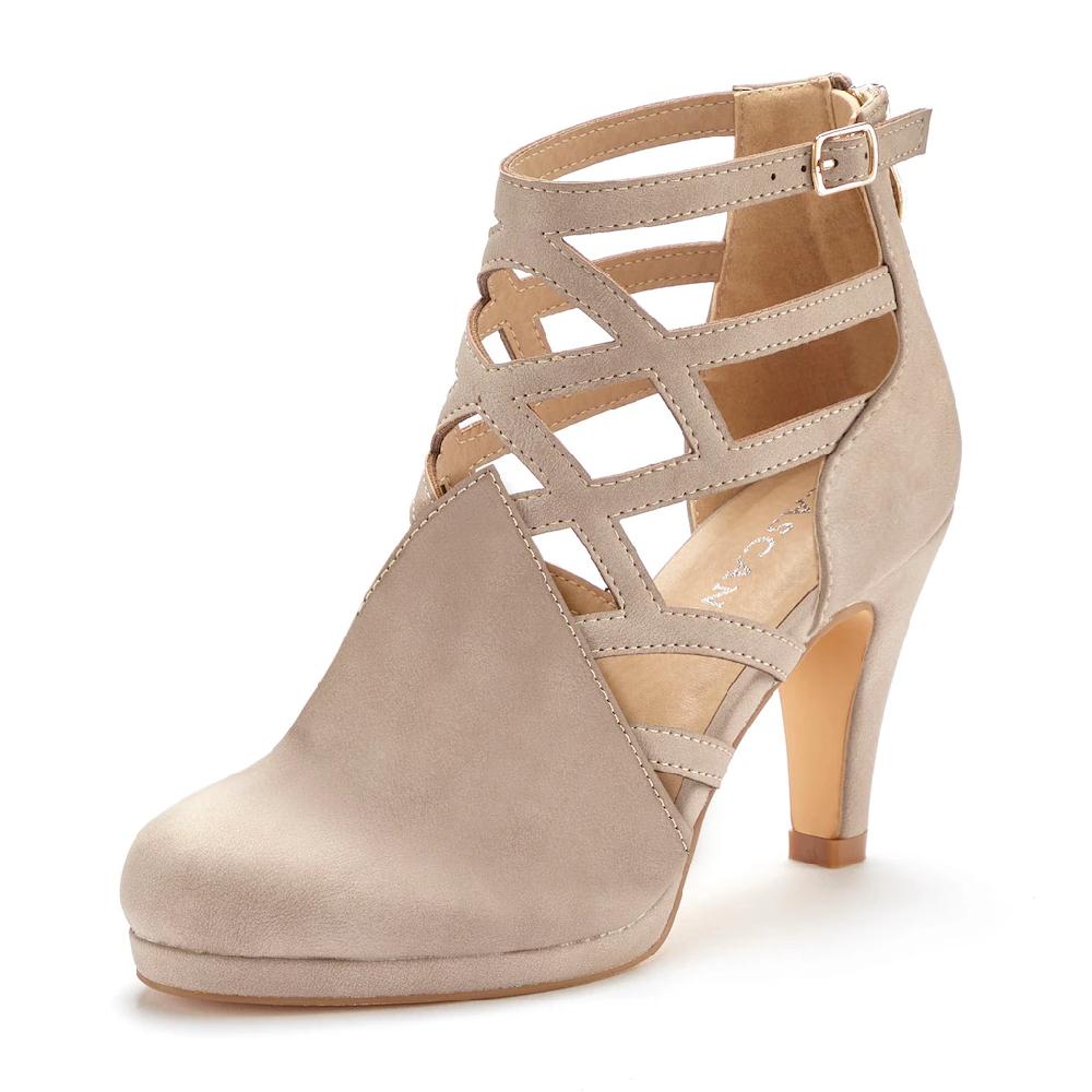LASCANA Stiefelette Stiefel Boots mit Cut-Outs VEGAN Fabrikladen