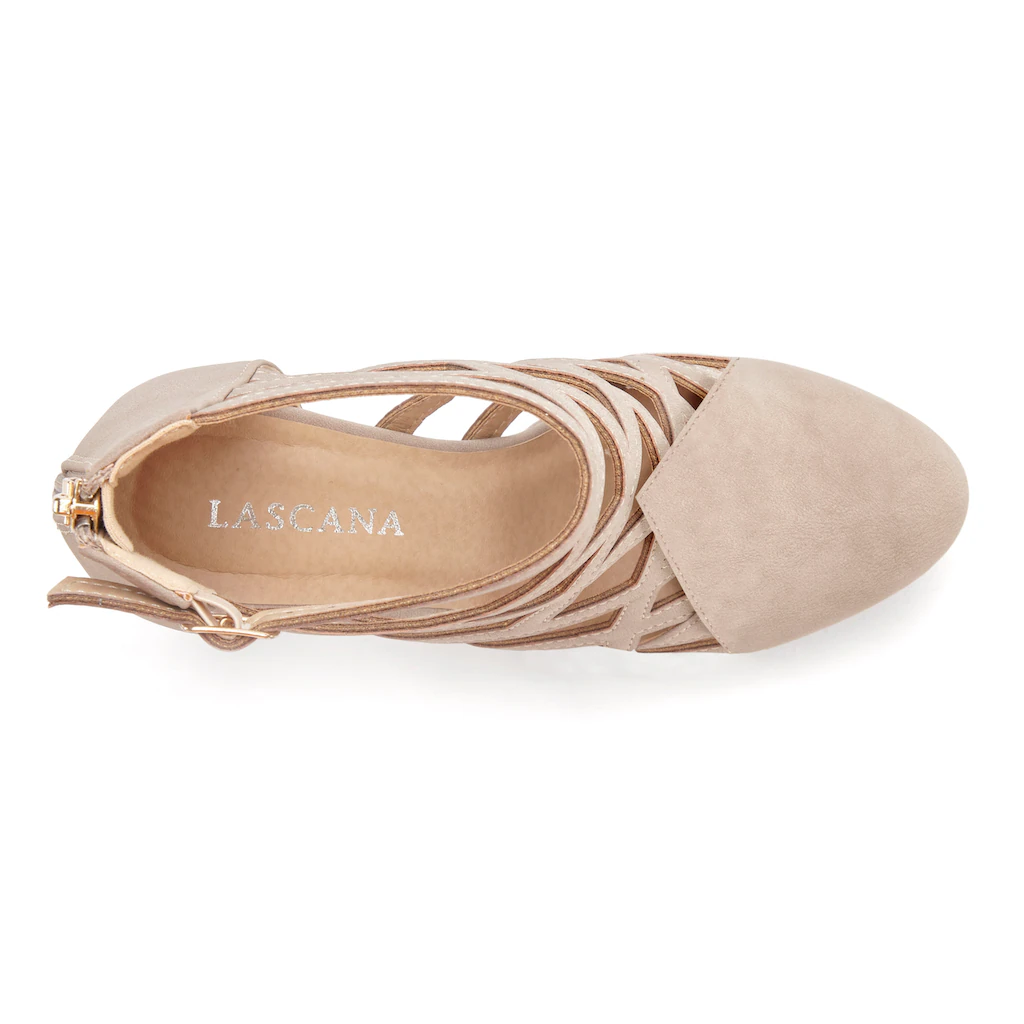 LASCANA Stiefelette Stiefel Boots mit Cut-Outs VEGAN Fabrikladen
