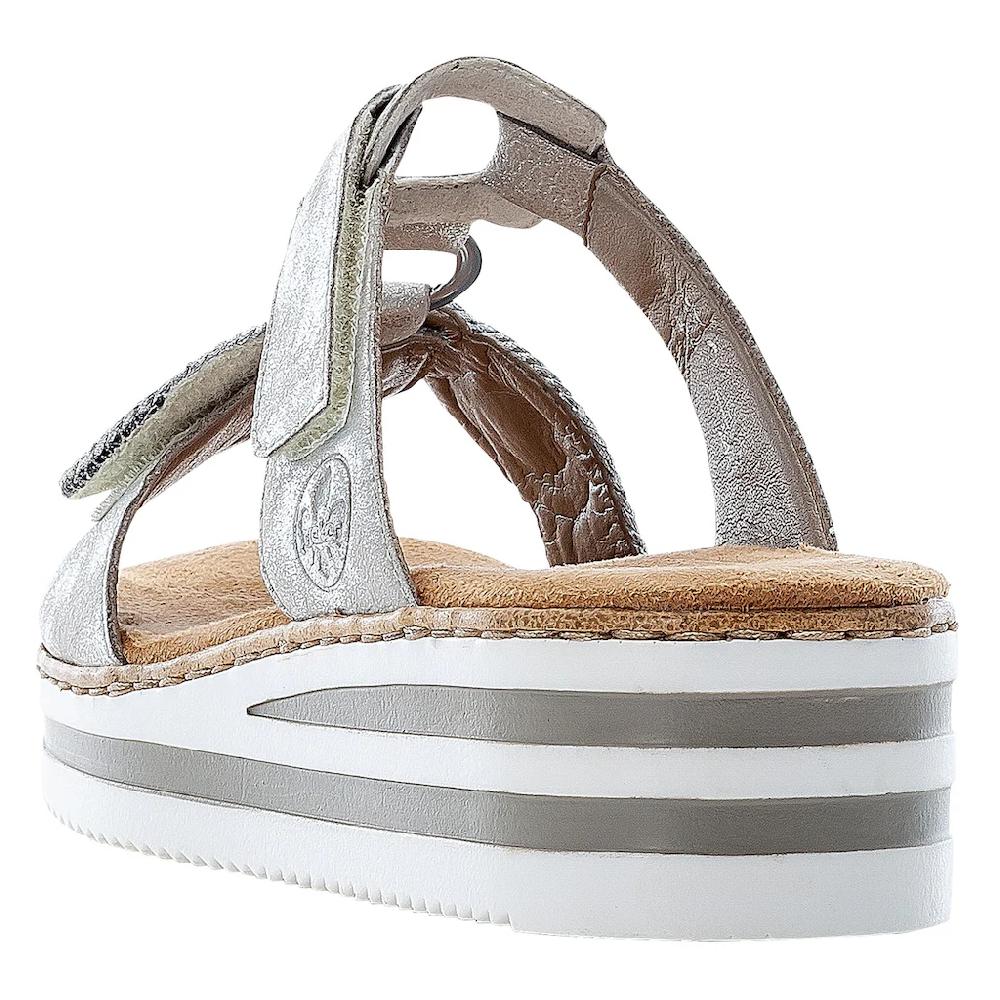 Rieker Pantolette Keilabsatz Sommerschuh Schlappen für den Sommer online kaufen Kostenloser Versand