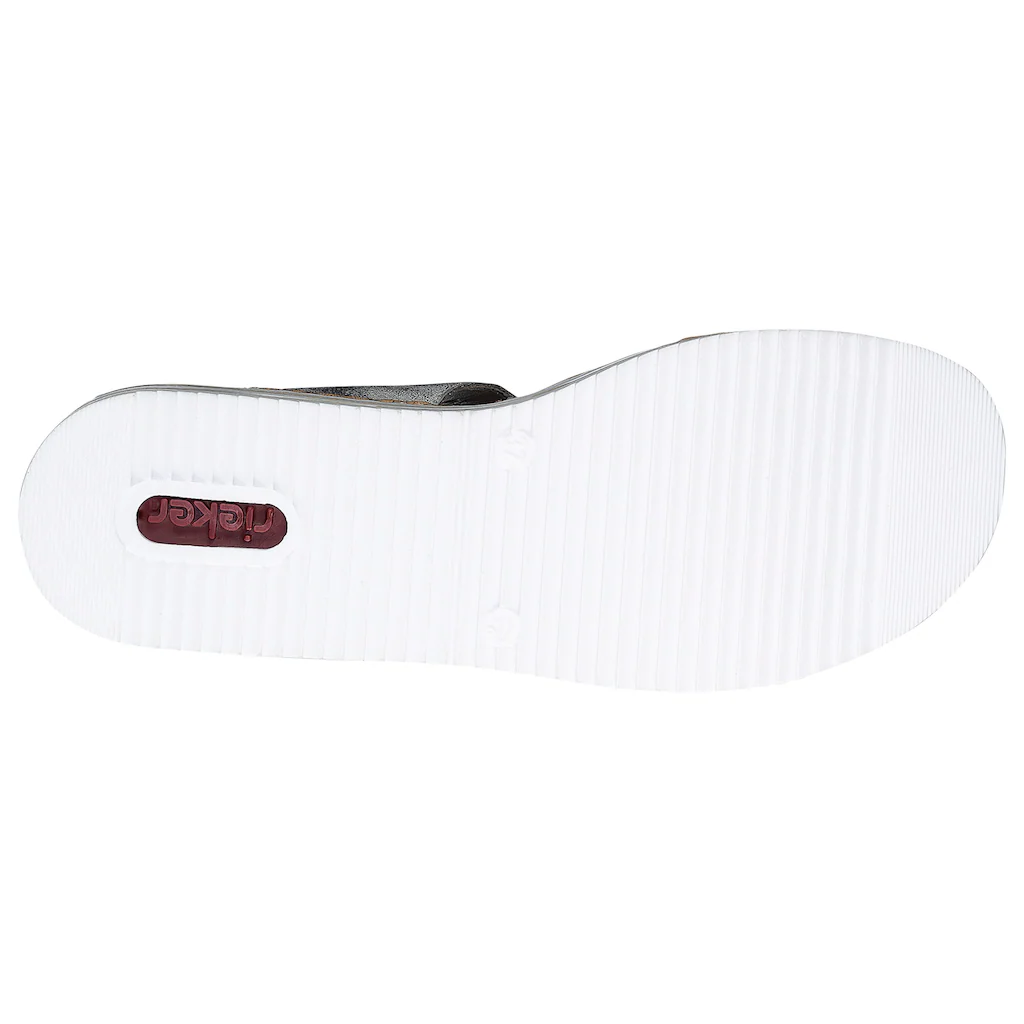 Rieker Pantolette Keilabsatz Sommerschuh Schlappen für den Sommer online kaufen Kostenloser Versand