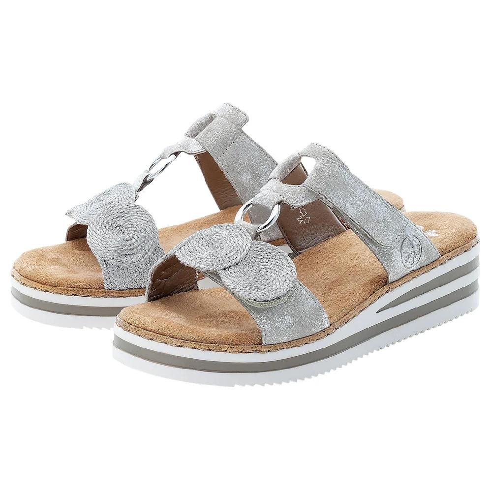 Rieker Pantolette Keilabsatz Sommerschuh Schlappen für den Sommer online kaufen Kostenloser Versand