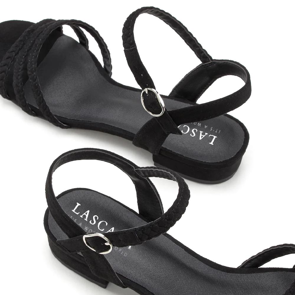 LASCANA Sandale Sandalette Sommerschuh mit geflochtenen Riemchen VEGAN kaufen Jubiläumsangebot